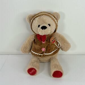 Scentsy Buddy Gretchen the Gingerbread Bear Plush Stuffed Animal No Scent Pack